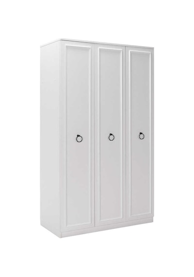 Hampton 3 Kapılı Gardırop-mat Beyaz 103x185x52 Cm Gxyxd