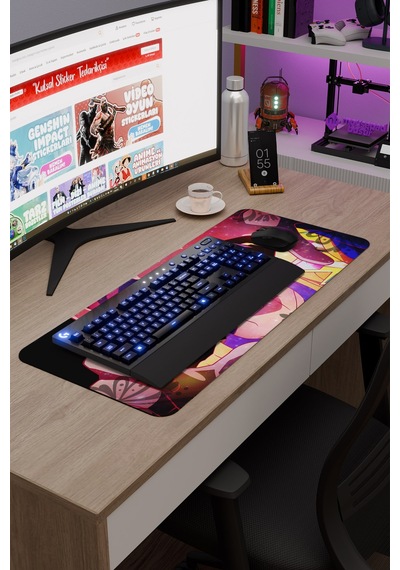 No Game No Life Anime V3 - 70x30 Xl Gaming Kauçuk Kaymaz Taban Mouse Pad Fare Altlığı
