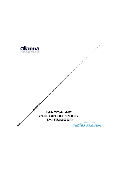 Okuma Magda Air 200Cm. 30-170Gr. 2 Tetikli Tairubber Kamışı