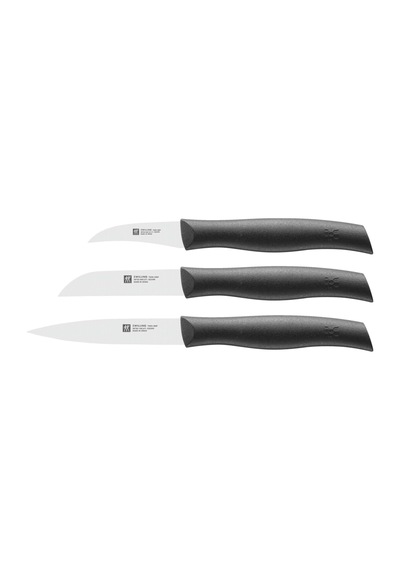 38737000 Grip Bıçak Seti, 3 Parça, Friodur Bıçak, Sap: Plastik, Siyah, 350 X 105 X 15 Mm, 1 Paket Ahşap