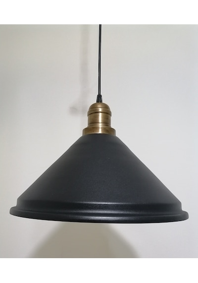 Riolight Retro Siyah Içi Gold Tekli Sarkıt Çap: 33Cm (538289238)