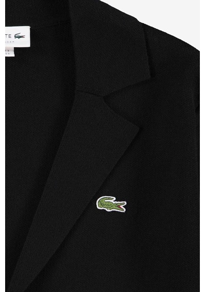 Lacoste Men's Classic Fit V Neck Cardigan Erkek Classic Fit V Yaka Triko Hırka Siyah Siyah