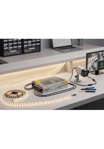 12v 10a 120w Metal Kasa Adaptör Şerit Led Trafosu Güç Kaynağı