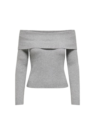 Only Onlkatia Life Ls Off Shoulder Kadın Kazak 15311830 Gri
