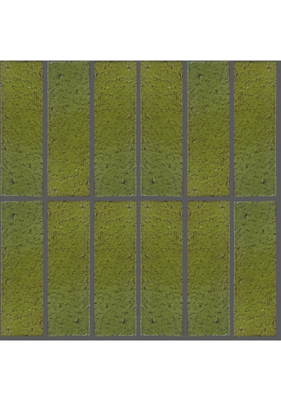 Art Mosaic Forest Leaf 6,5x21,5 El Yapımı Terracotta Seramik