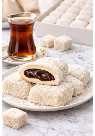 Hindistan Cevizli Çikolatalı Bohça Lokum 1 Kg