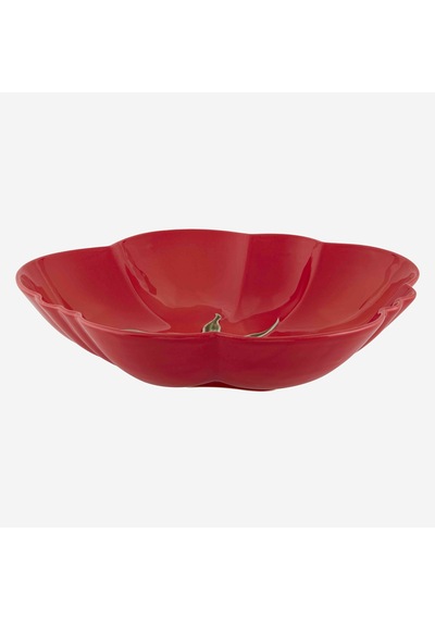 Kırmızı Seramik Servis Kasesi 34 Cm