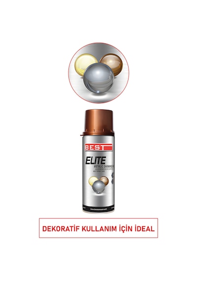 Sp. Elite Efekt Boya Gold 400 Ml Profesyonel Metalik Altın Sprey Boya