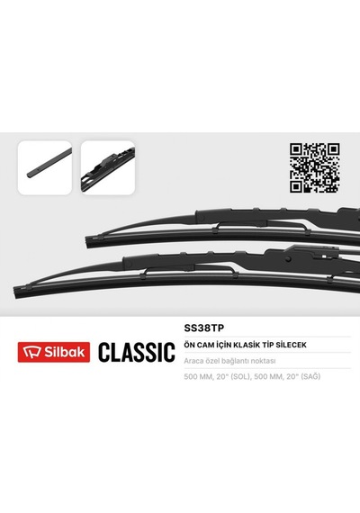 Ss38t - 538 - Silecek Süpürgesi 510mm Samara - Cadde101 - Ön Cam