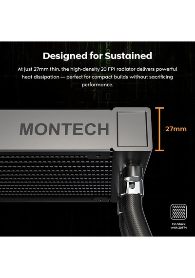 Hyperflow Dijital 240 Cpu Sıvı Soğutucu, 3100 Rpm Pompalı 240 Mm Aıo, 2 120 Mm E28 Argb Fanlar, Gerçek Zamanlı Di Diğer