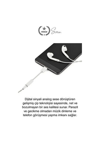 İphone 15-14-13-12-11-x-7-8 Lightning Uyumlu Kablolu Kulaklık Çevirici Tak Çalıştır Aux Dönüştürücü
