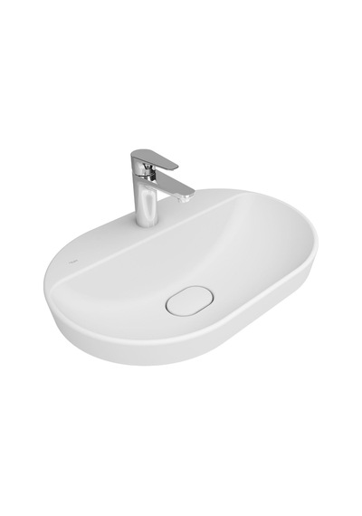 Kale Zero 2.0 60x40 Cm Mat Beyaz Yarı Gömme Oval Lavabo