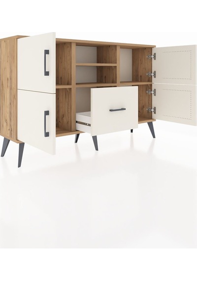 Arges Konsol 4 Raflı Tek Çekmeceli 4 Kapaklı 132x30x83 Çam-aytaşı/aytaşı Aytaşı/aytaşı Arges Konsol 4 Raflı Tek Çekmeceli 4 Kapaklı 132x30x83 Çam-aytaşı/aytaşı Aytaşı/aytaşı