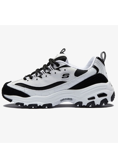 Skechers Beyaz Kadın D'lıtes Spor Ayakkabı 13148-wbk Siyah