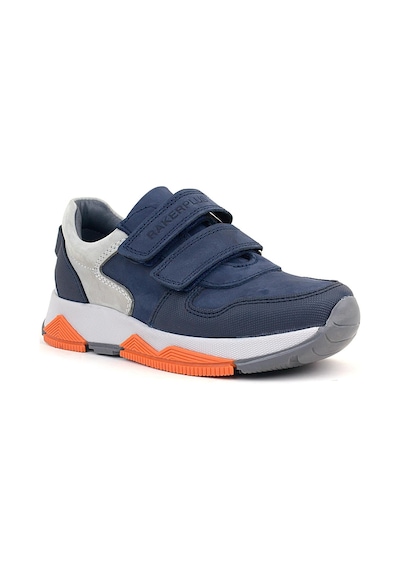 Rakerplus Hakiki Deri Lacivert Gri Çocuk Sneakers Spor Ayakkabı Lacivert