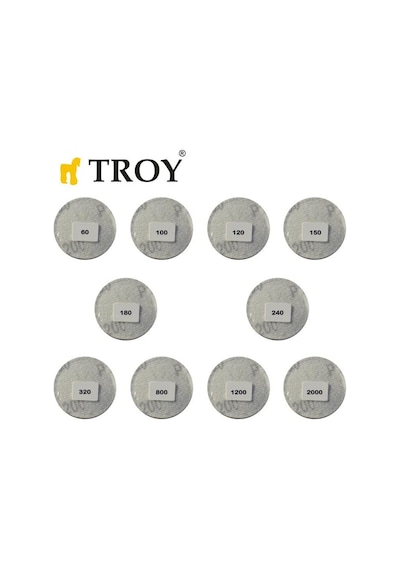 Troy 25930 Aşındırıcı Cırt Zımpara Seti, 101 Parça