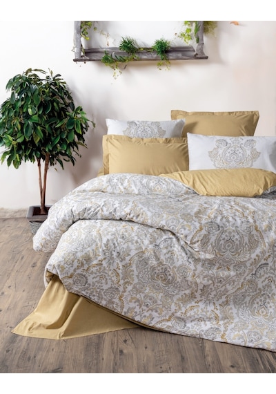 Cotton Box Bohem Çift Kişilik Nevresim Takımı Najva Hardal