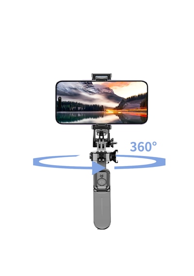 Keephone Kp-la05 Picpod 360 Derece Ayarlanabilir 202cm Bt Selfie Çubuğu - Siyah 1