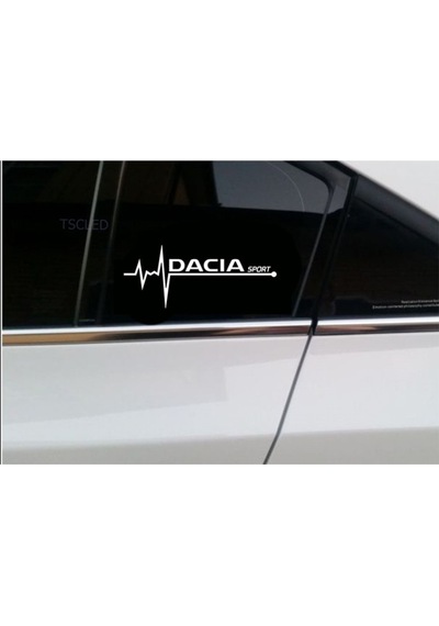 Dacia Sport Nabız Kalp Atışı Sticker 2 Adet Sağ Sol