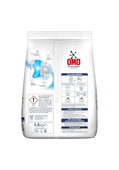 Omo Active Fresh Beyazlar Toz Deterjanı 5.5 Kg