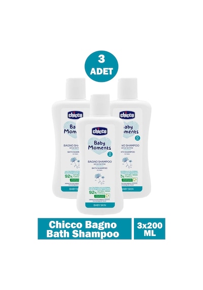 Chicco Bagno Bath Shampoo 200 Ml 3 Adet