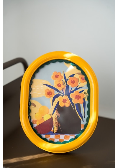 Bellini Metal Fotoğraf Çerçevesi Sarı