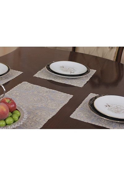 Amerikan Servis Supla Ve Runner Set Bej