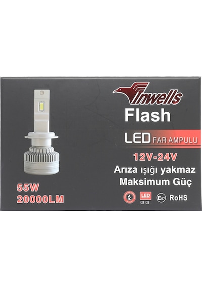 Yeni Flash Csp Led Xenon Zenon H4 20,000 Lümen Arıza Işığı Yakmaz 12-24 V Uyumlu