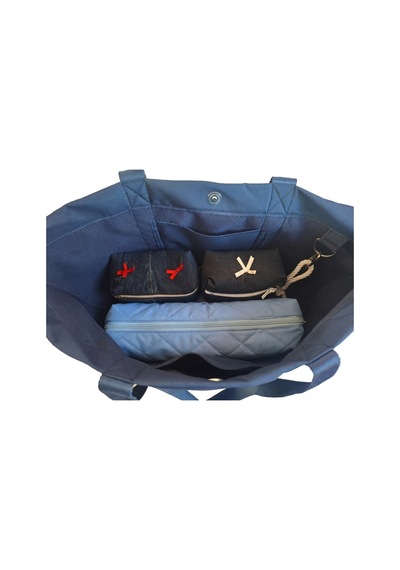 Tuttobene Trendy Navy Tote Omuz Çantası Xl Boy Tb022 Lacivert