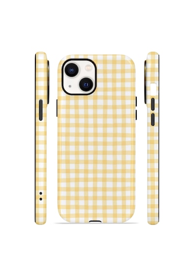 Apple iPhone Uyumlu 13 Vorian Çift Katmanlı Kılıf Butter Gingham