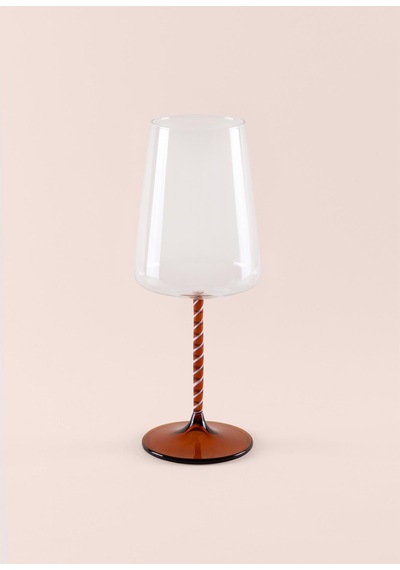 The Mia Edera Şarap Kadehi Amber 500 Ml Şeffaf