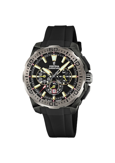 Festina F20726/3 Chrono Bike Quartz Silikon Siyah 20 Atm 46 Mm Erkek Kol Saati
