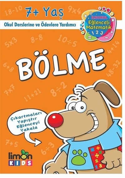 Çıkartmalı Bölme-İlk Okul Eğlenceli Matematik- Limonkids