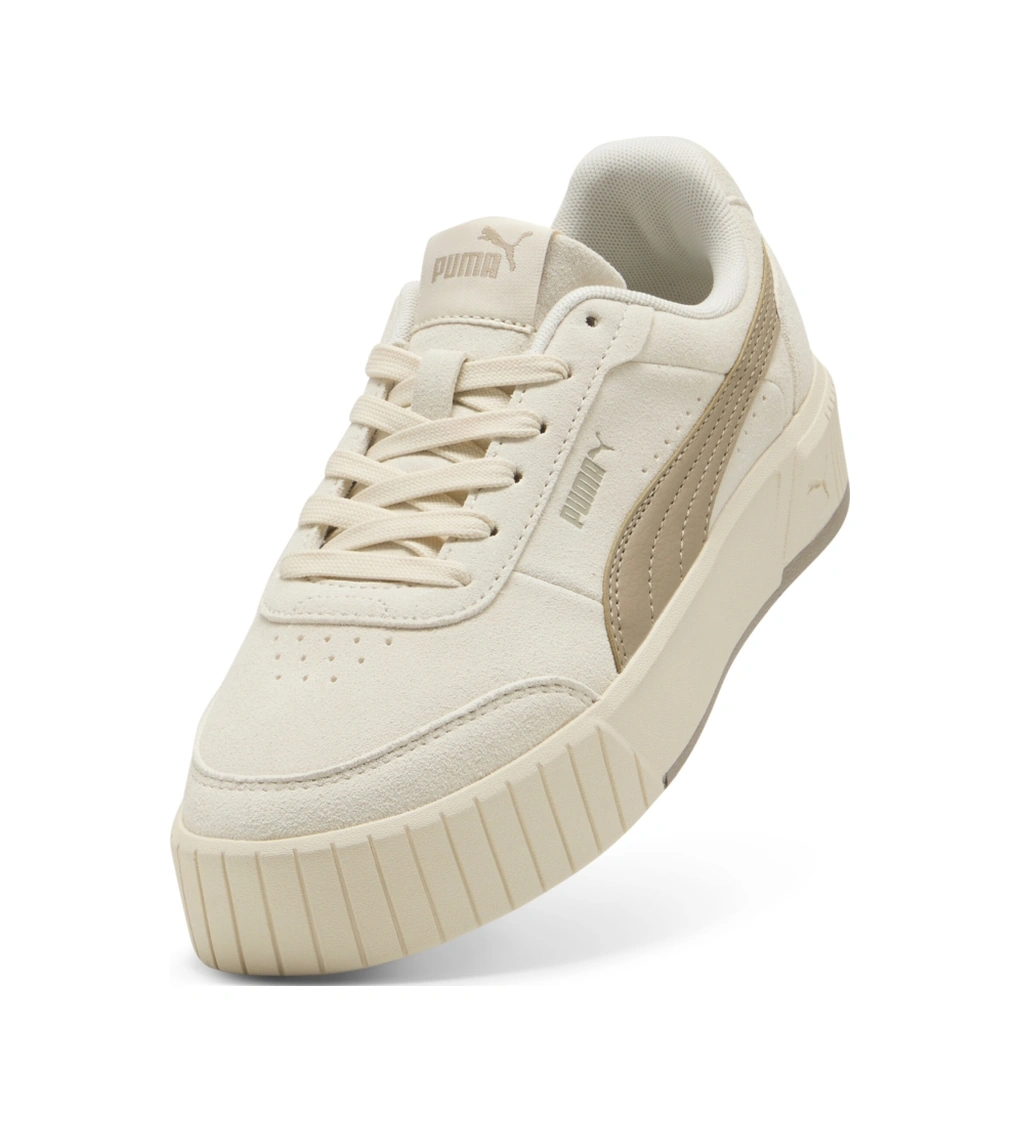 Puma Carina Mia Suede Kadın Günlük Ayakkabı 40263801 Ekru