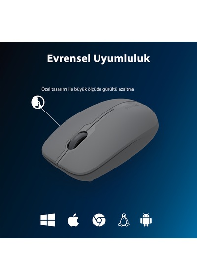 Philips SPK7418 Kablosuz Bluetooth 1600DPI 4 Tuşlu Optik Sessiz Mouse