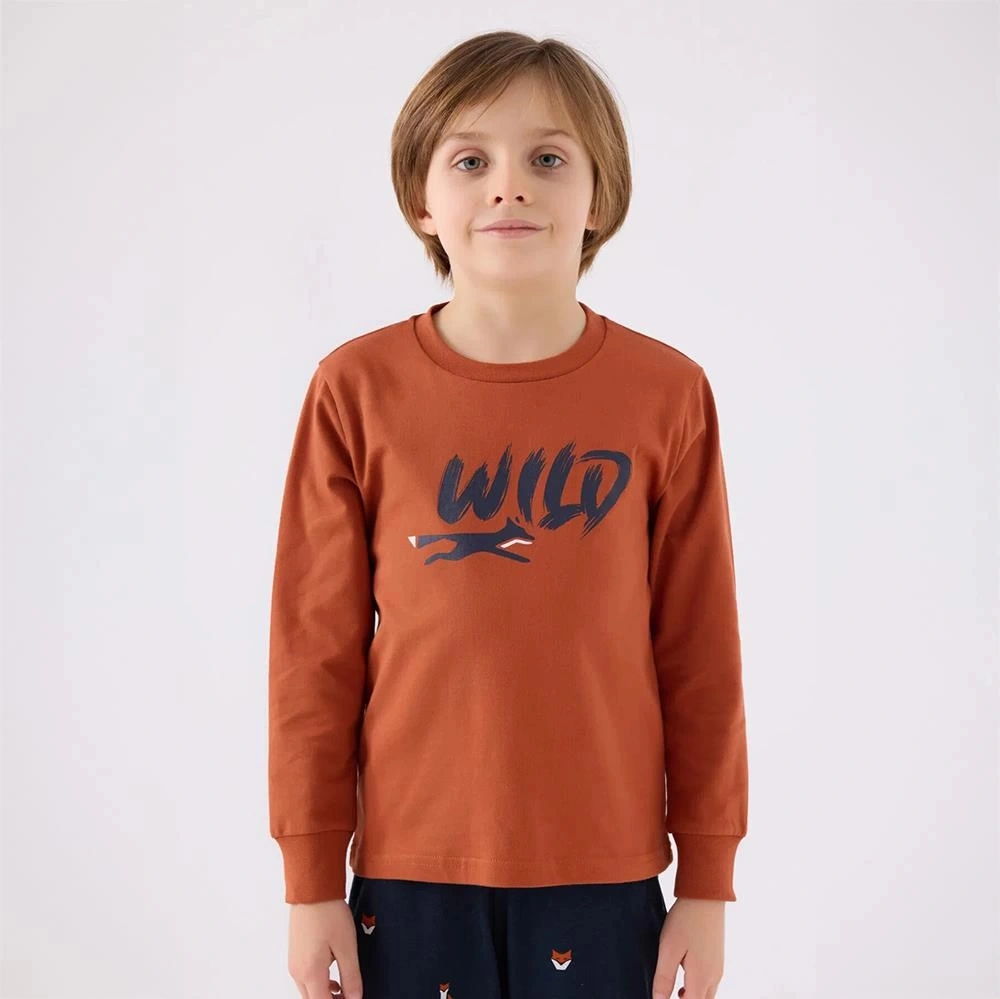 Rolypoly Rp3433c Erkek Çocuk Kışlık Pijama Takım Açık Tarçın