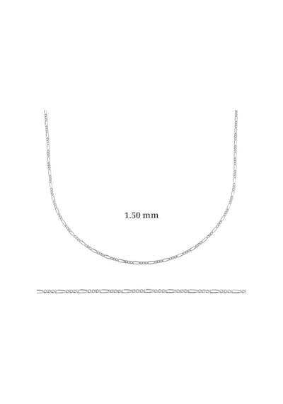1.50 Mm Gümüş Figaro Zincir - 0.40 Mikron Sl3193