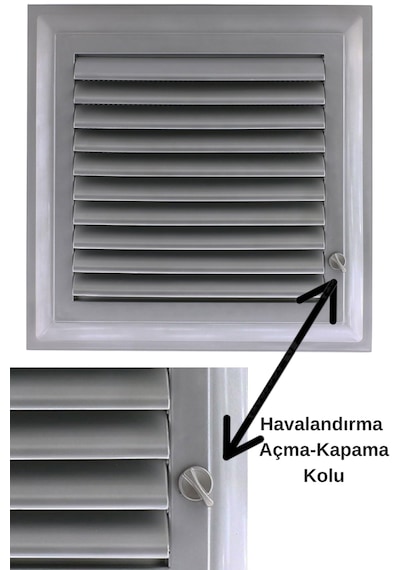 Menfez Banyo Wc Tuvalet Havalandırma Plastik Panjur Izgarası