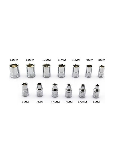 1/4 Bits Lokma Anahtar 6 Köşe Uzunluk 19 MM Dökme 6 MM 1/4 Bits Lokma Anahtar 6 Köşe Uzunluk 19 MM Dökme 6 MM