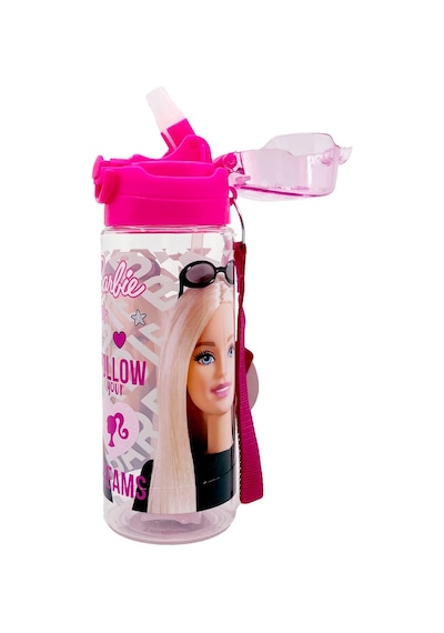 Barbie Pembe Çocuk Matarası 3410-barbıe Lisanslı 500 Ml Matara Çok Renkli