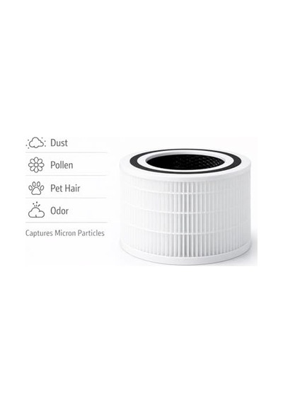 Levoit Core 300, Core 300s Air Purifier Uyumlu Hepa + Karbon Filtre - Beyaz Beyaz Diğer