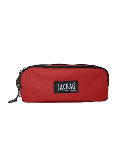 Jacbag Trıple Pouch-üç Bölmeli Kalem Kutusu Triple Pouch-kırmızı renkli