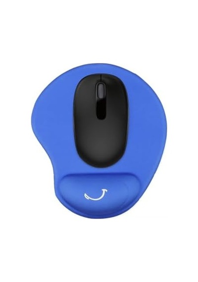 Mps Ergonomik Bilek Destekli Yuvarlak Mousepad Mavi