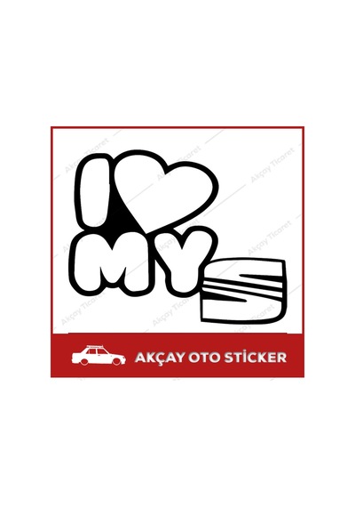 I Love My Seat Sticker Oto Sticker Seat Araba Sticker Araç Sticke