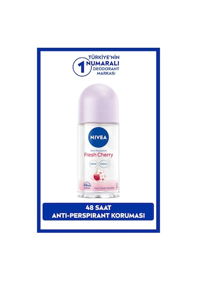Nivea Fresh Cherry 48H Kadın Roll-On Deodorant 50 ML