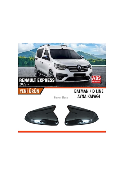 Renault Express Batman Ayna Kapağı Piano Black / 2022-