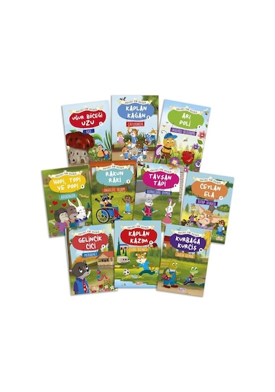 Ayetlerle Dini Değerler Seti - 10 Kitap Takım - Asiye Aslı Aslaner - Gülce Çocuk