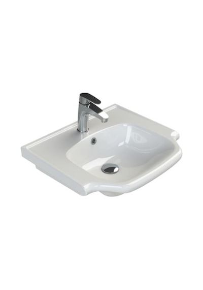 Turkuaz Seramik Yeni Klasik Etajerli Lavabo 55 x 48 CM