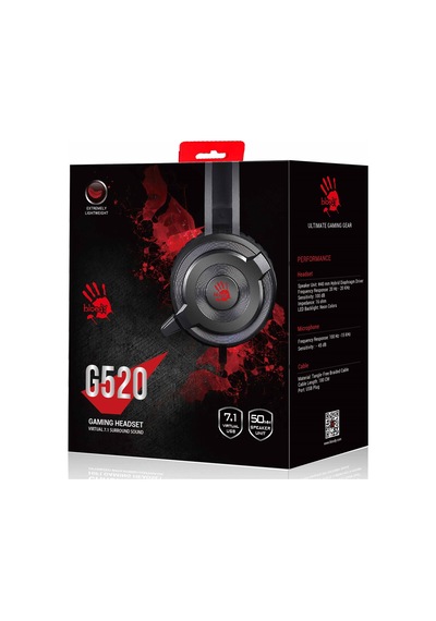 Bloody G520 7.1 Surround Kulak Üstü Oyuncu Kulaklığı