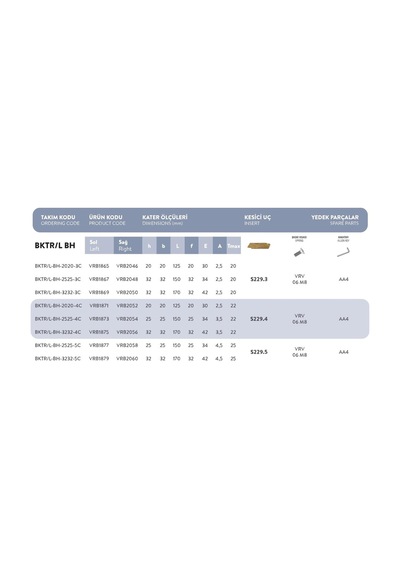 Fett Bktr/l - Bh - 2525 - 3c..t-max:20 Vorgen Dış Çap Kanal Açma / Kesme Kateri Büyük Horn